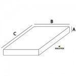 Schéma housse de protection rectangle plat arrondi