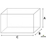 Schéma housse de protection rectangle couché