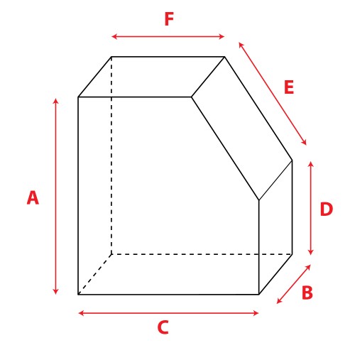 Rectangle debout incliné